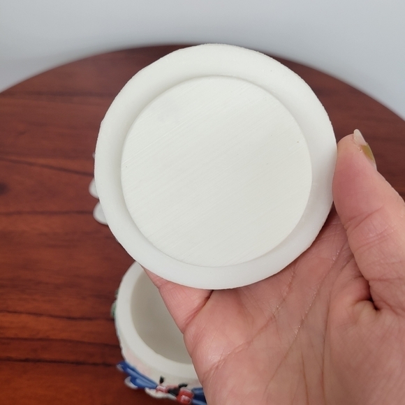 Vintage A. Richesco Corp Resin 3D Skiing Trinket Box 1980s Rare unique - Picture 12 of 17